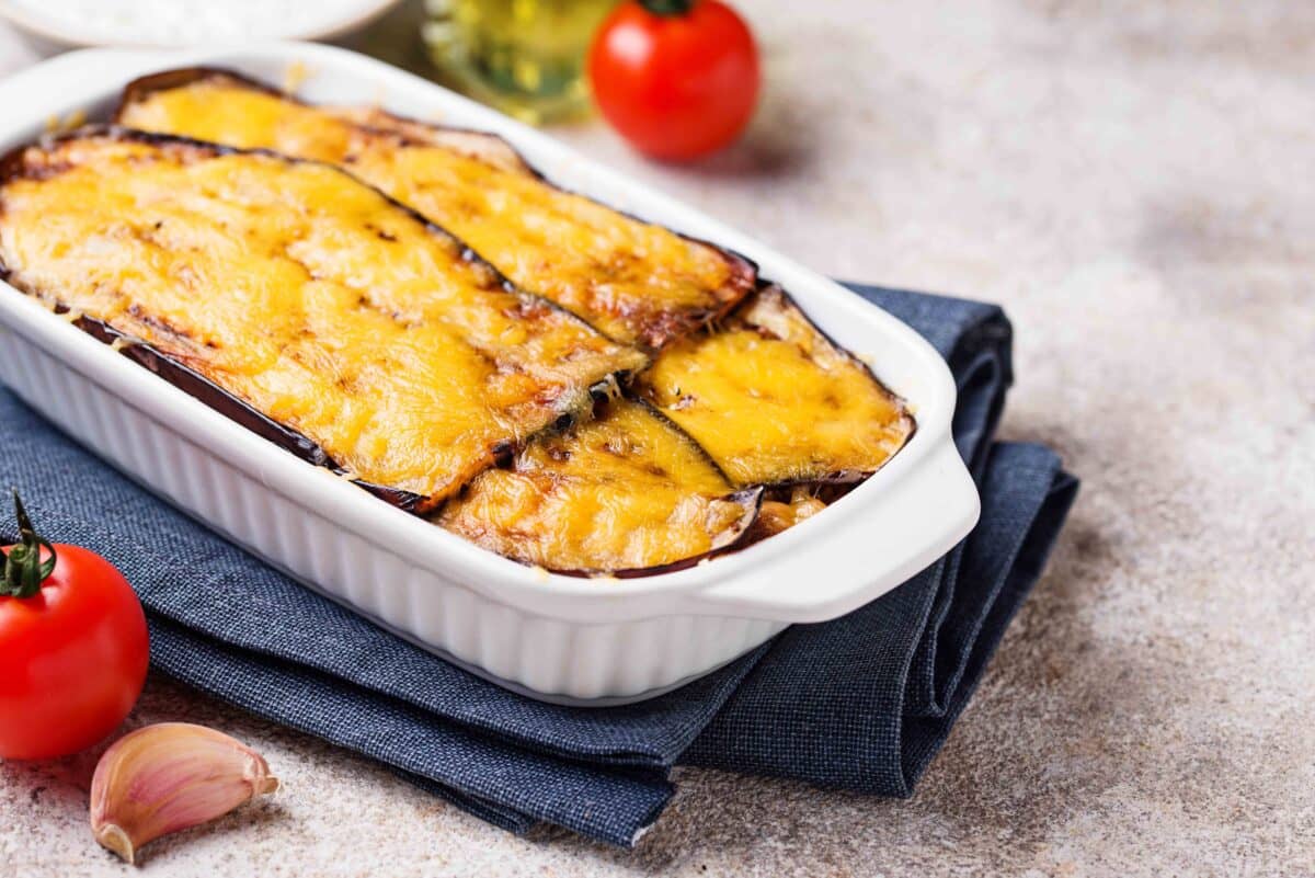Moussaka vegetariana sin carne